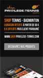 Mobile Screenshot of privilege-tennis.com